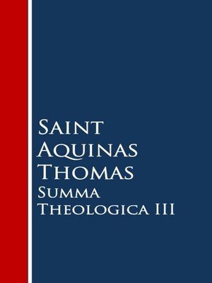 cover image of Summa Theologica, III